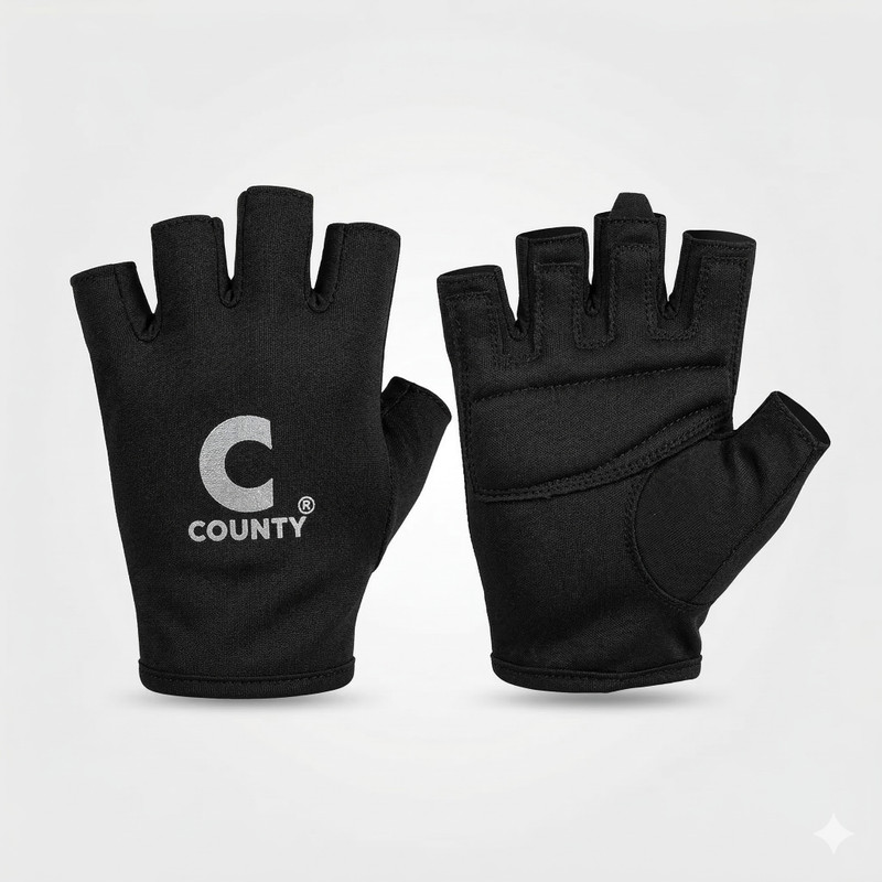 County Professional Lycra Cricket Fielding Gloves Inner Gloves(Black)