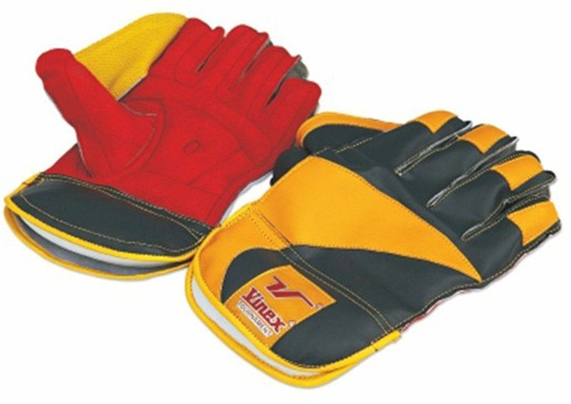 RS RETAILS Premium Leather Wicket Keeping Gloves for Youth, Wicket Keeping Gloves(Multicolor)
