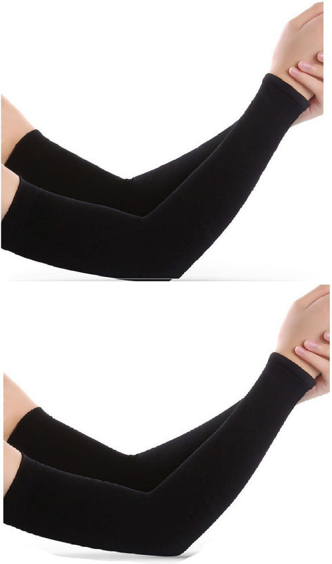 qraftinbk Sun Protection Arm Sleeves for Men & Women glove Riding Gloves(Beige)