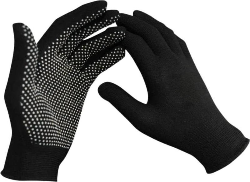 TradersAp Breathable Anti-Slip Work Gloves for Sports, Adventure Batting Gloves(Black)