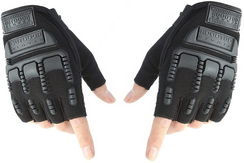 KAJRI Half Finger Hand Gloves for Bike Riding, Sports, Cycling, Travelling, Camping_AA Gym & Fitness Gloves(Green)