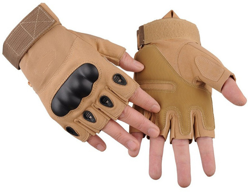 GhostGlove Breathable Nylon Finger Less Cycling Gloves For Tactical Outdoor Gym & Fitness Gloves(Black)
