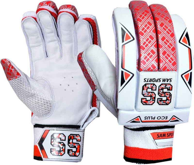 SAM SPORTS ECO PLUS GREY BOYS Batting Gloves(Grey, Black, Silver, White)