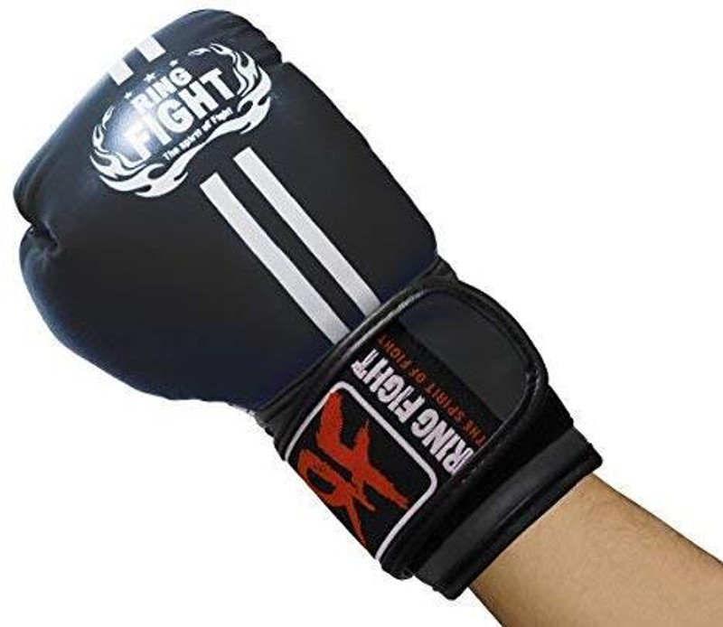 Ring Fight Pro Boxing Gloves(Black)