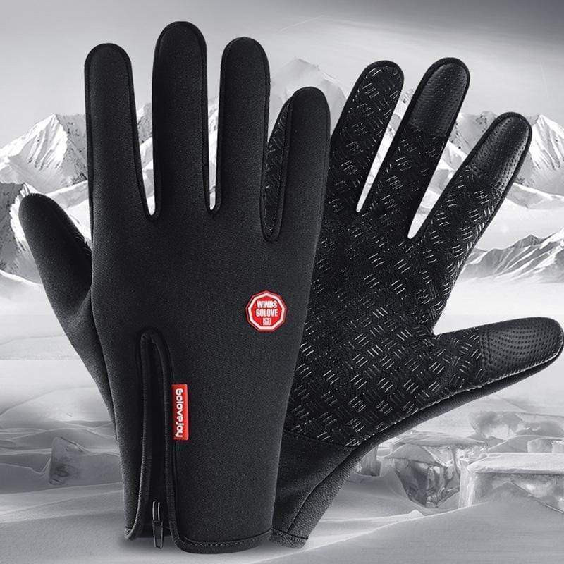 DreamPalace Winter Bike Riding Gloves Touchscreen Bicycle Gloves Riding Gloves(Black)
