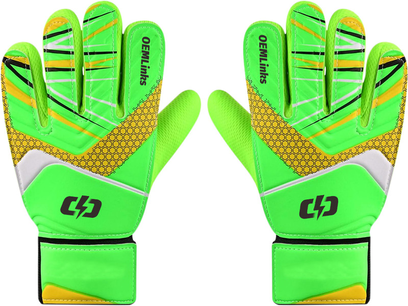 SNOWIE SOFT Football Goalkeeper Gloves for Kids Youth Anti Slip Palm Strong Grip Wrist Guar Goalkeeping Gloves(Green)