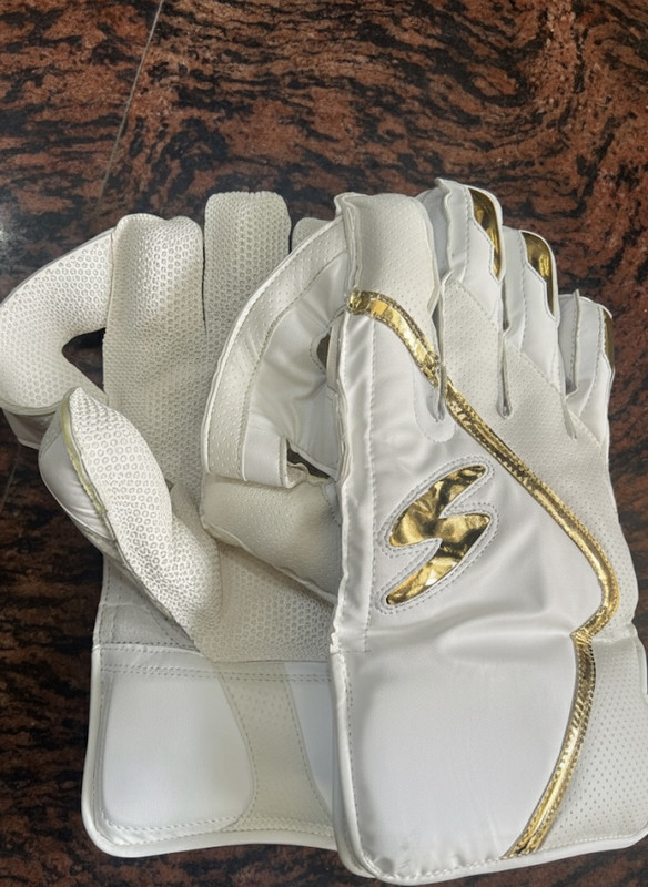Aseersaifi Cricket Wicket Keeping Gloves Swagger (Mens) Wicket Keeping Gloves(White)