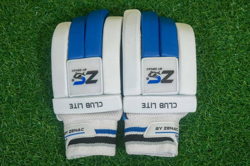 Mt sports BAS Batting Gloves(White, Blue)