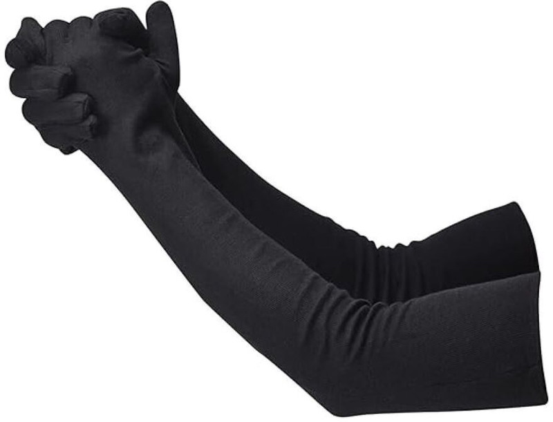 Amalya Full-Hand Gloves for Bike Riding Washable,Reusable,Essential for Sun Protection Riding Gloves(Black)