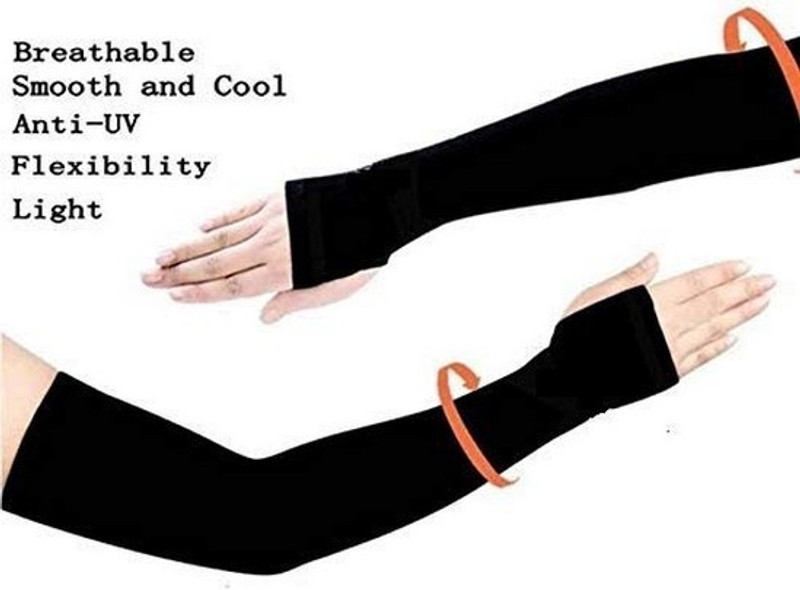RBSOCK Riding Arms Gloves RG-18 Cycling Gloves(Black)