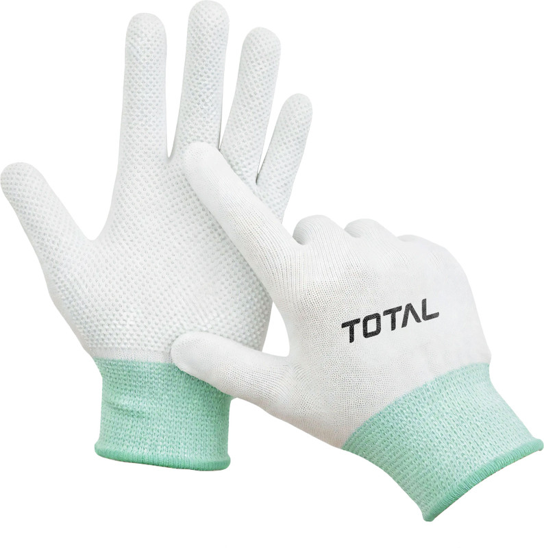Total sports & fitness Tennis Batting Gloves with Anti-Skid PVC Grip Batting Gloves(White)