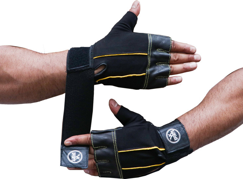 VK Sports Macho Gym glove/sport glove/fitness glove with wrist support Gym & Fitness Gloves(Yellow)