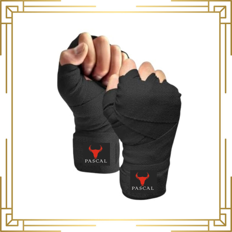 Pascal Wrap Gym & Fitness Gloves Boxing Gloves(Black)