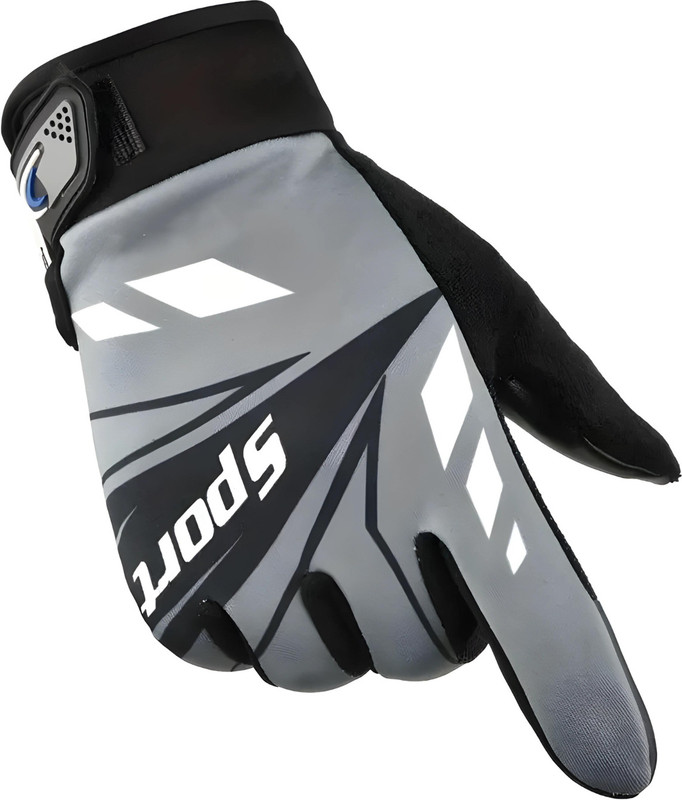 ShopiMoz Gym Workouts Full Hand Gloves for Men Summer Bike Riding, Anti-Sweat Breathable Riding Gloves(Grey)