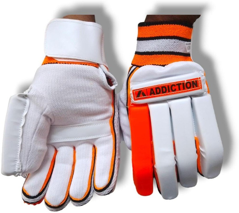 Addiction Premium Quality Batting Gloves for Boys and girls Batting Gloves(Yellow/white)