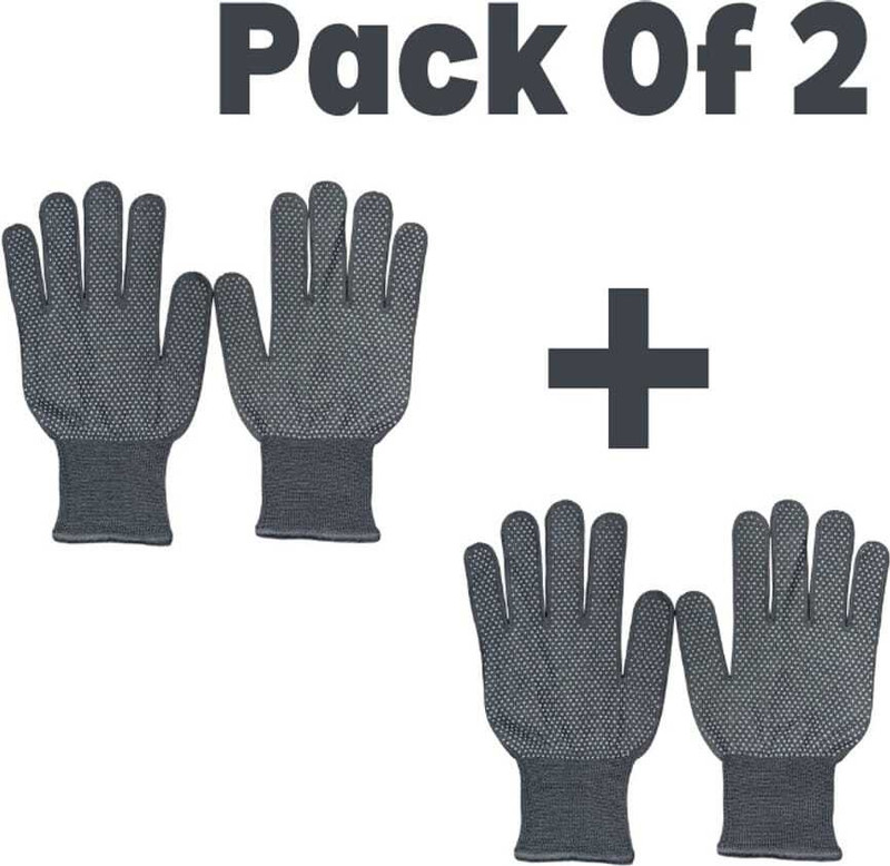 Antelope Anti-skip Tennis (Pack of 2) Dotted Batting Gloves(GRAY)