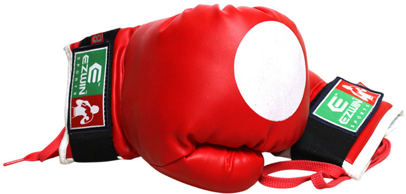 EzWin One-punch boxing gloves Boxing Gloves(red,white)
