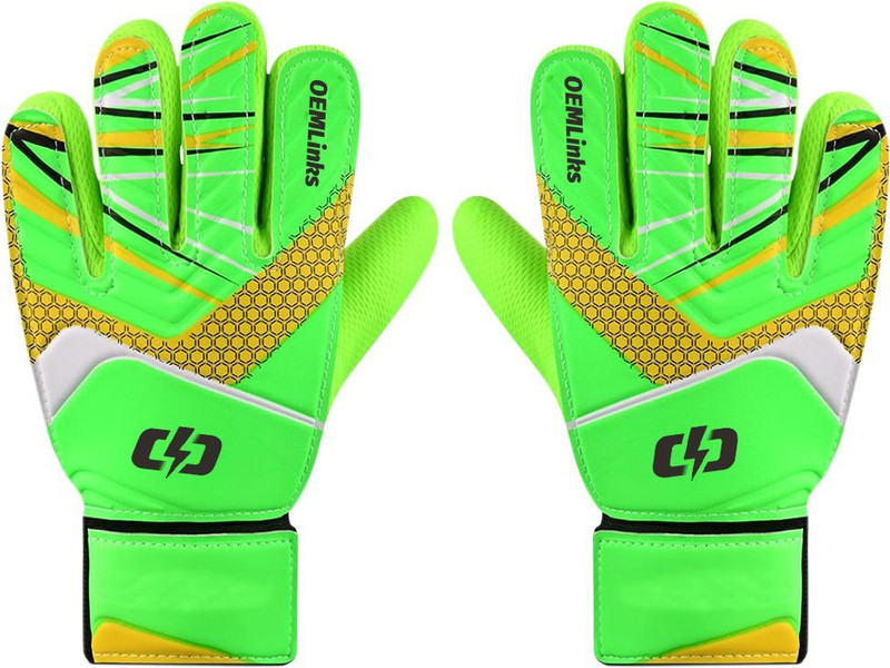 gustave Football Goalkeeper Gloves for Kids with Strong Grip and Wrist Protection Goalkeeping Gloves(Green)