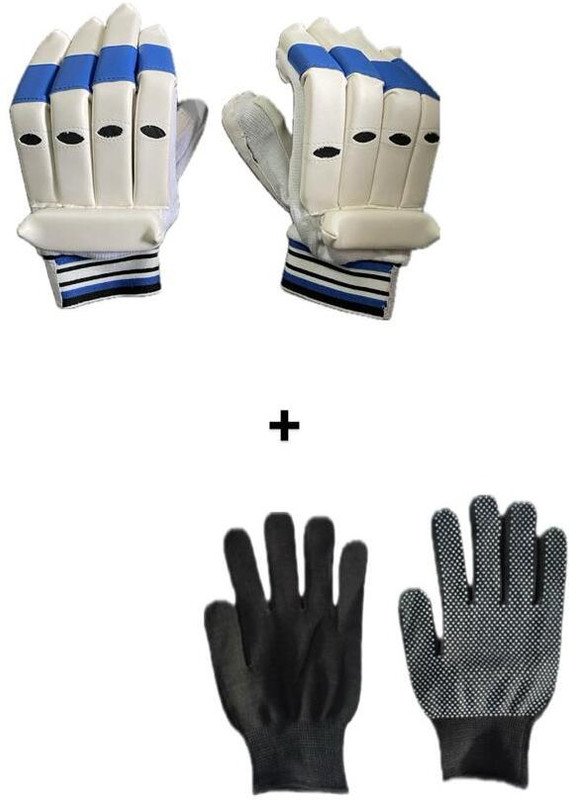 MLLF Adult Men Batting Gloves Combo with Inner Gloves Batting Gloves(Multicolor)