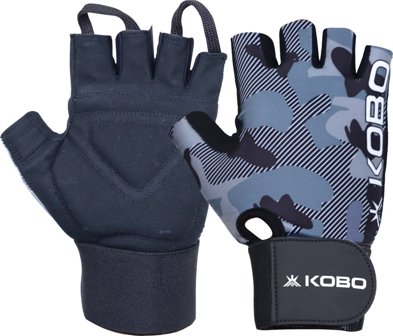 KOBO Gym Gloves WTG-80 for Men and Women Weightlifting, Fitness Training and Workout Gym & Fitness Gloves(WTG-80-S)