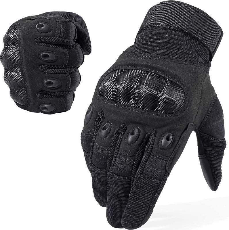 GymWar Racing Equipment Motorcycle Riding Biker Driving Gloves(Black)