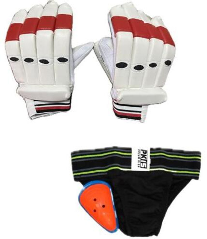 MLLU Cricket Batting Gloves Combo with Inner Gloves, Elguard & Underwear for Men Batting Gloves(Multicolor)