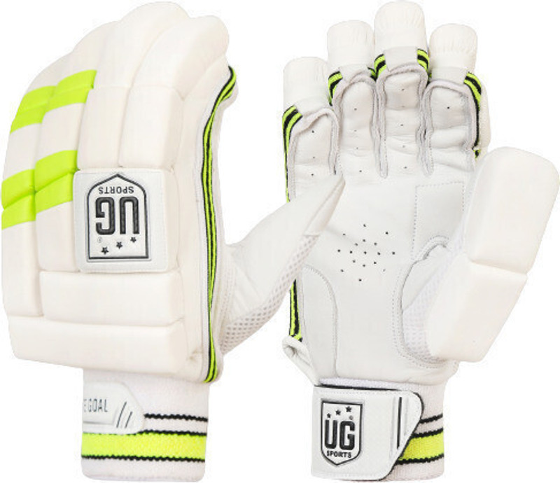 UG SPORTS Leather Cricket Titanium Series Batting Gloves(Green)