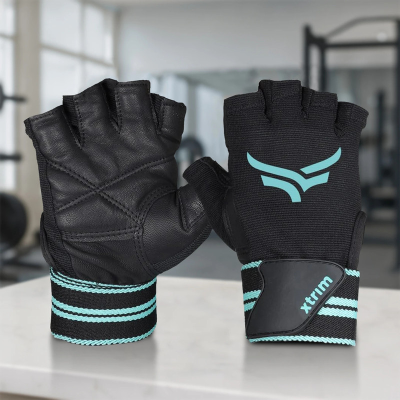 ArrowMax GYM GLOVES WITH WRIST SUPPORT FOR MEN AND WOMEN CYCLING RIDING -BOLT Gym & Fitness Gloves(Black)