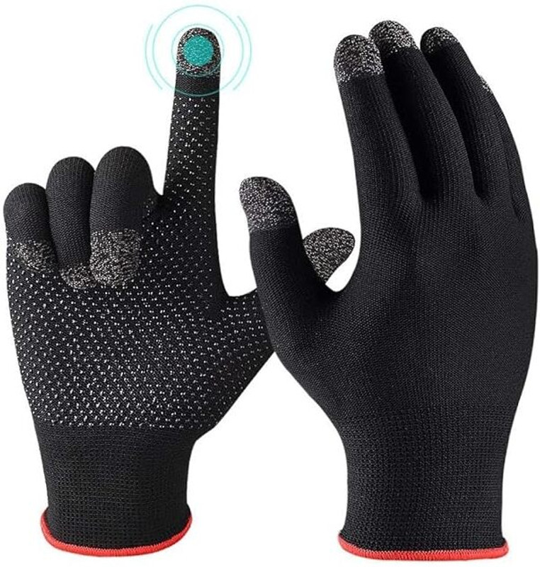 Expresscraft Gaming Gloves Men & Women Breathable Ultra-Thin sports Anti-Slip & Sweat-Proof Diving Gloves(Black)