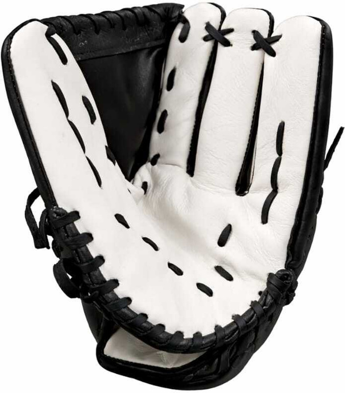 Synergy REAL LEATHER BLACK BASEBALL GLOVE Baseball Gloves(Black, White)