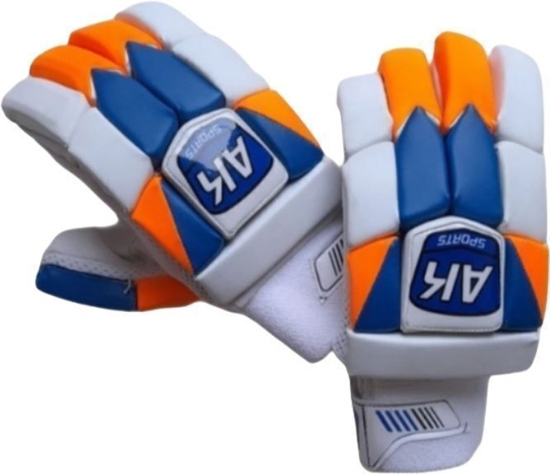 Aksports AK Sports Men’s Cricket Batting Gloves – Warrior | High Grip & Protection Batting Gloves(Blue, White)