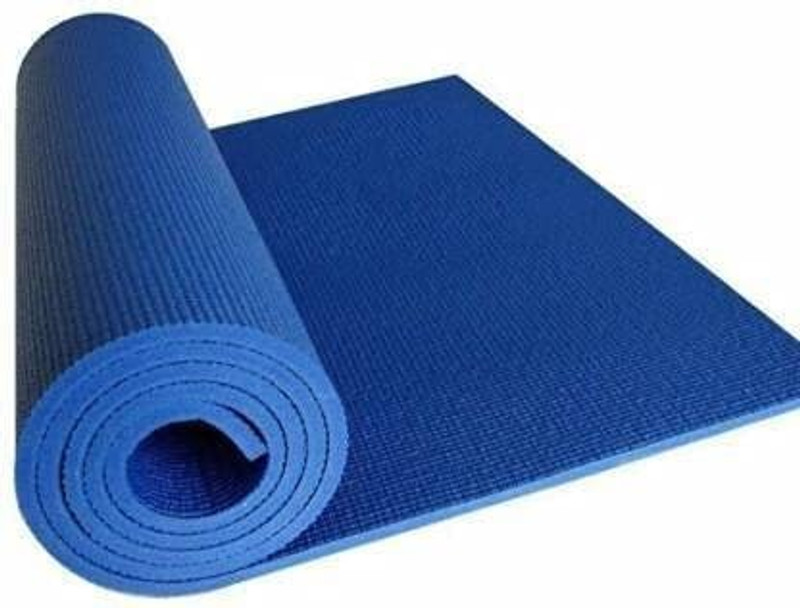 En ligne Yoga mat for Women and Workout Fitness Pilates and Meditation, Anti Tear & Slip Blue 4 mm Yoga Mat