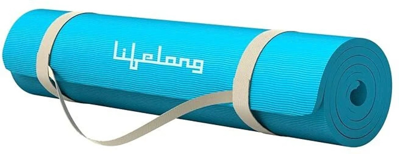 Blue Anti-Slip Yoga Mat – 4mm Thick EVA Material