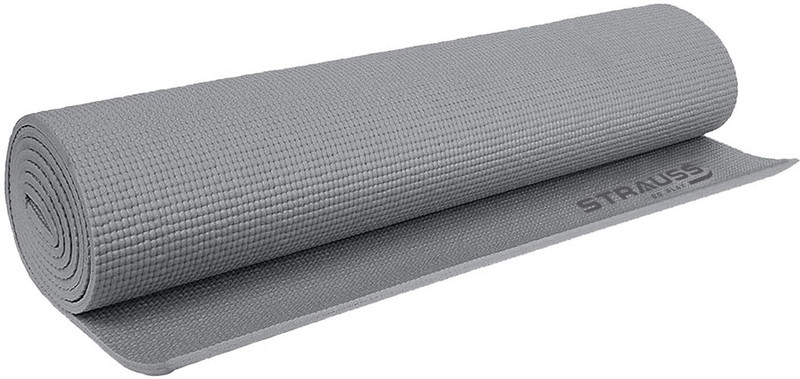 Strauss Anti Skid Solid Pvc Yoga Mat With Carry Bag | Exercise Mat, (Purple) Purple 4 mm Yoga Mat