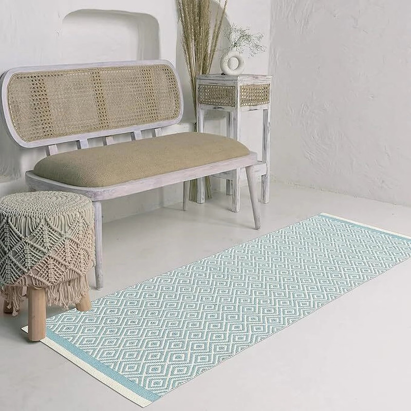 SLAZIE Tusquoise & White_yoga mat Black 2 mm Yoga Mat