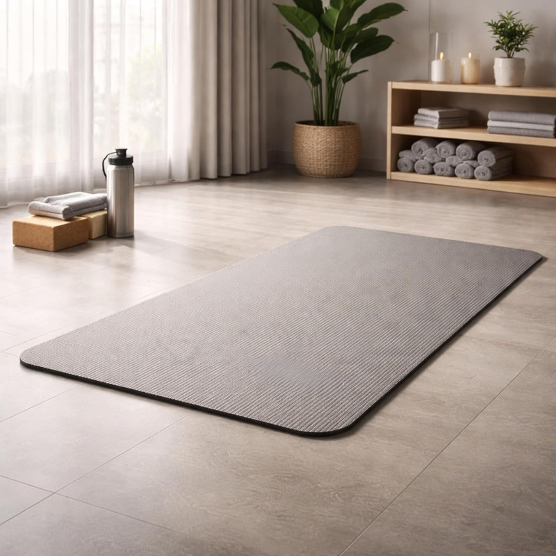 Aloch Grey Yoga Mat for Exercise & Fitness – Anti-Slip Workout Mat Grey 4 mm Yoga Mat