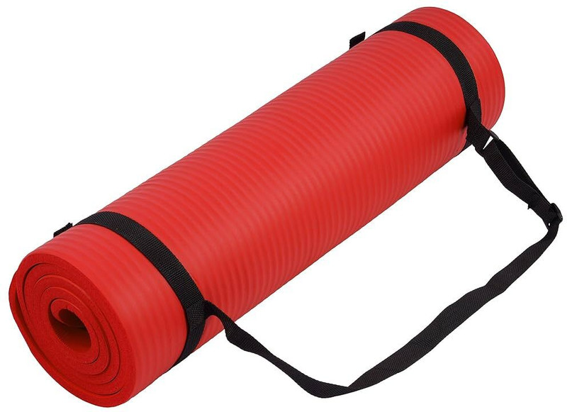 laxmi traders 4mm Eva Yoga Mats For Women & Men|Textured Surface High Resilience Exercise Mat Red 4 mm Yoga Mat