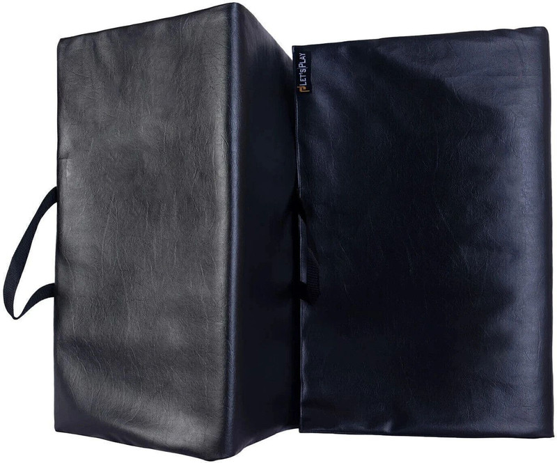 Vaquita PU LEATHER NON SLIP YOGA MAT Black 10MM mm Yoga Mat