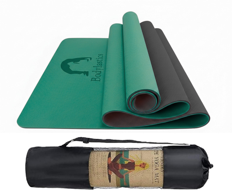 Bodylastics Yoga Mat Combo Green/black Green, Black 6 mm Yoga Mat