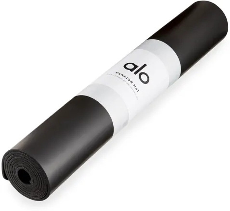 ALO Warrior Yoga Mat - Premium Non-Slip, Yoga, Pilates, and Workouts (Black) Black 5 mm Yoga Mat