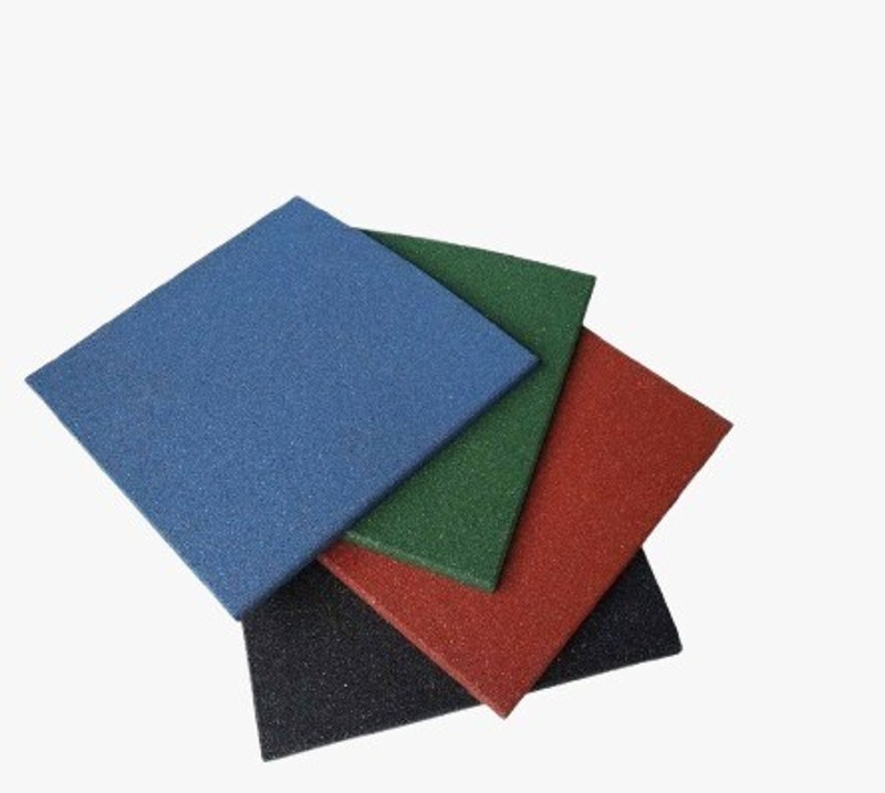 Rishi Fitness High-Density Rubber Gym Mat for Home & Gym Workout Multicolor 10 mm Exercise & Gym Mat