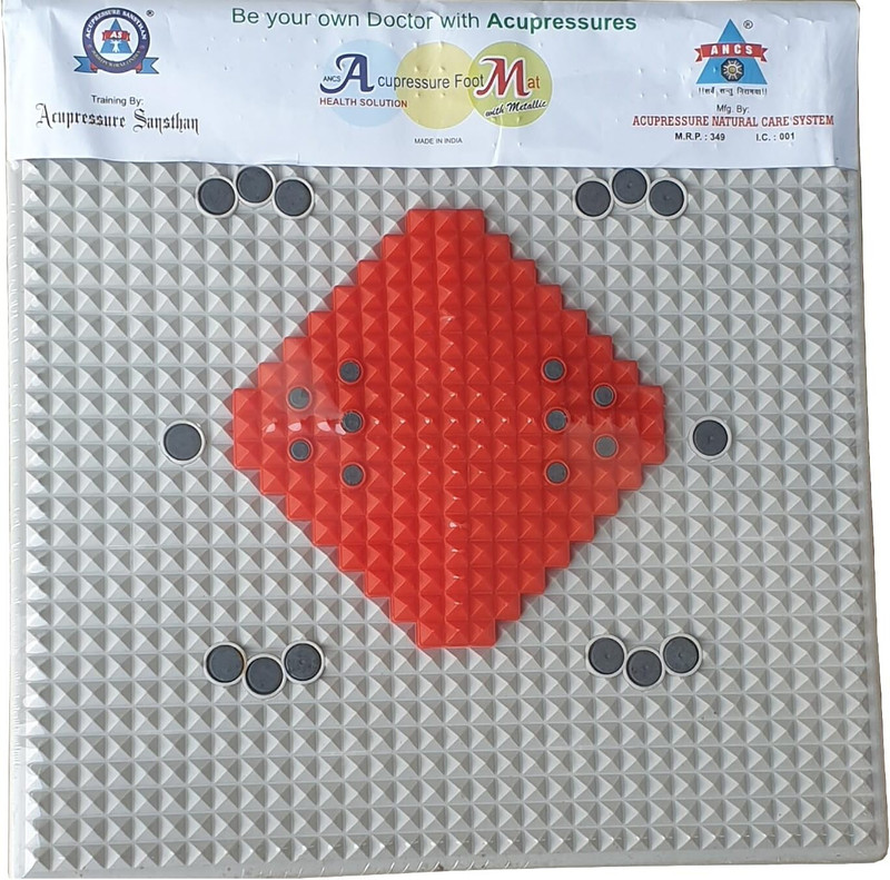 pratap singh ANCS Acupressure Foot Relaxation Mat Multicolor 60 mm Accupressure Mat