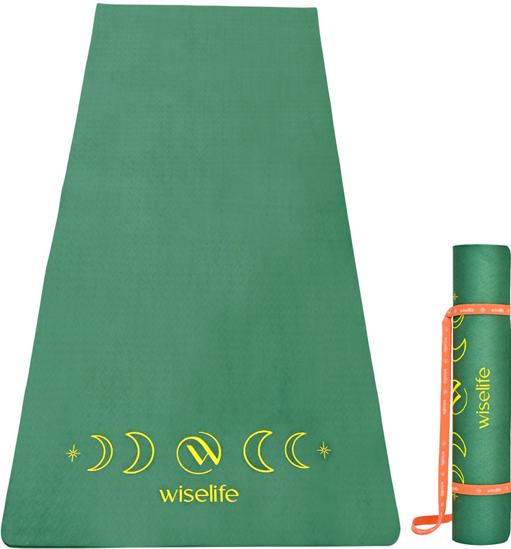 Wiselife XL-MAT-GREEN Green 6 mm Yoga Mat