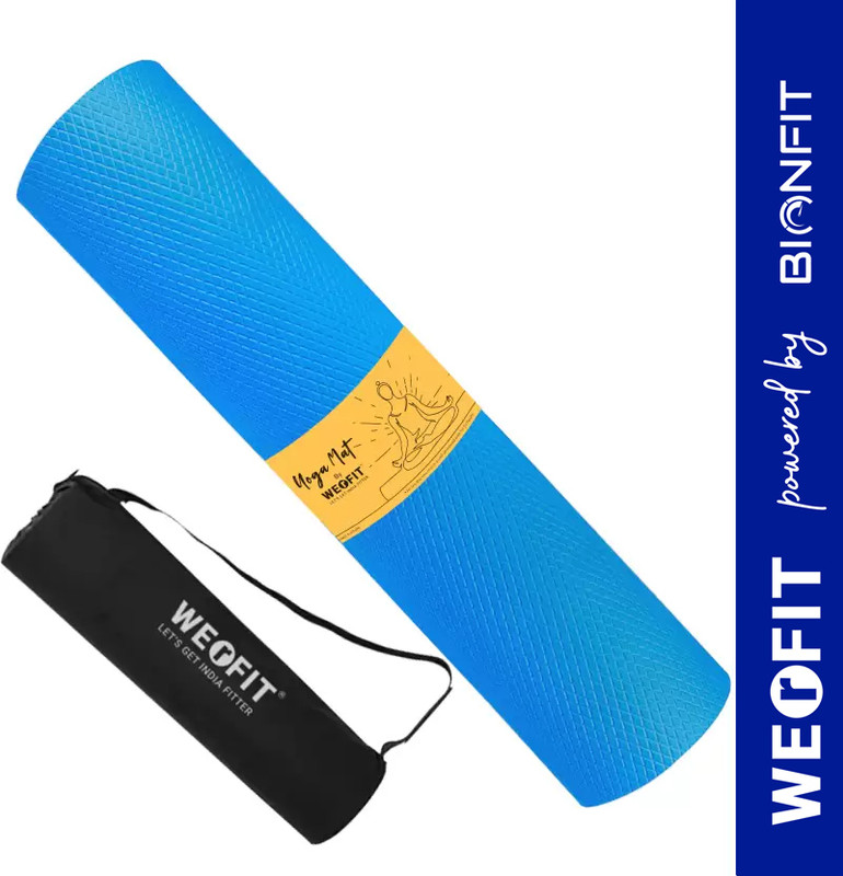 WErFIT 6mm Ultra Luxurious EVA Yoga Mat with Carrying Bag, Anti Skid, Home, Gym, Women Purple 6 mm Yoga Mat