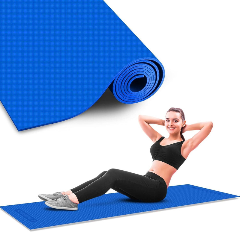 SR CREATIONS Yoga Mat for Men and Women Eco-Friendly Non-Slippery Grey 4 mm Yoga Mat