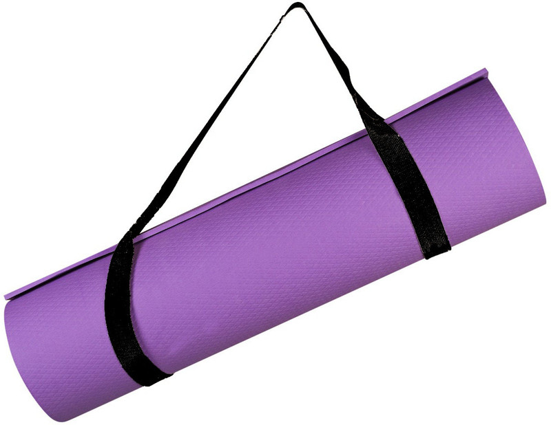 Flexifit Anti-Skid Exercise Mat with Strap for Home Gym, Outdoor Workout Purple 4 mm Yoga Mat