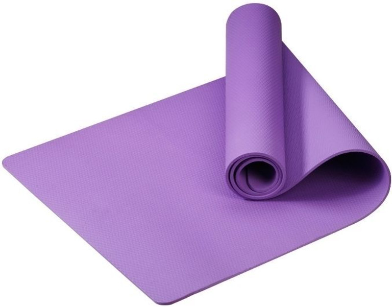 Taido Yoga Mat Eva Material 4mm for Workout & Fitness–Easy To Fold-Soft Materia Black 4 mm Yoga Mat
