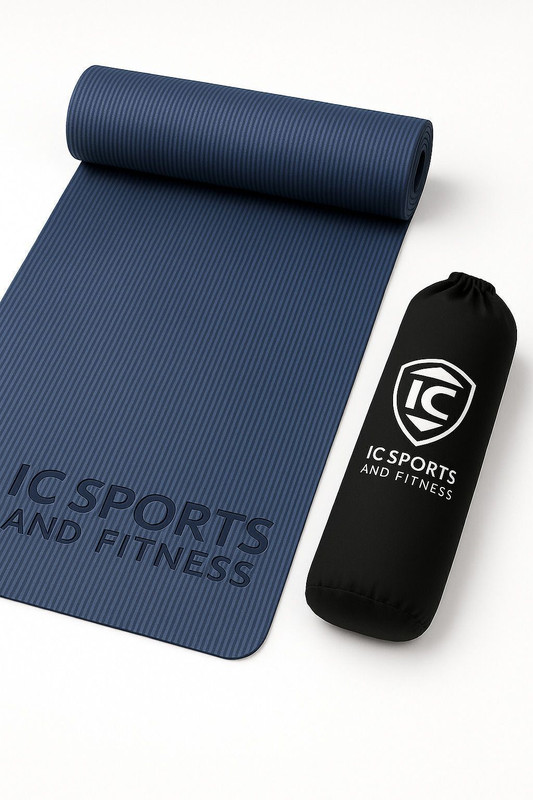 IC SPORTS ACE ANTI SKID YOGA MAT 6 MM Blue 6 mm Yoga Mat