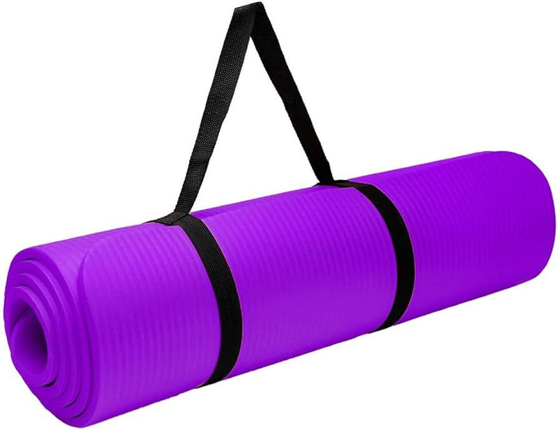 laxmi traders 4mm black Premium EVA Yoga Mat grey Anti Skid, Home Exercise&Gym workout Black 4 mm Yoga Mat
