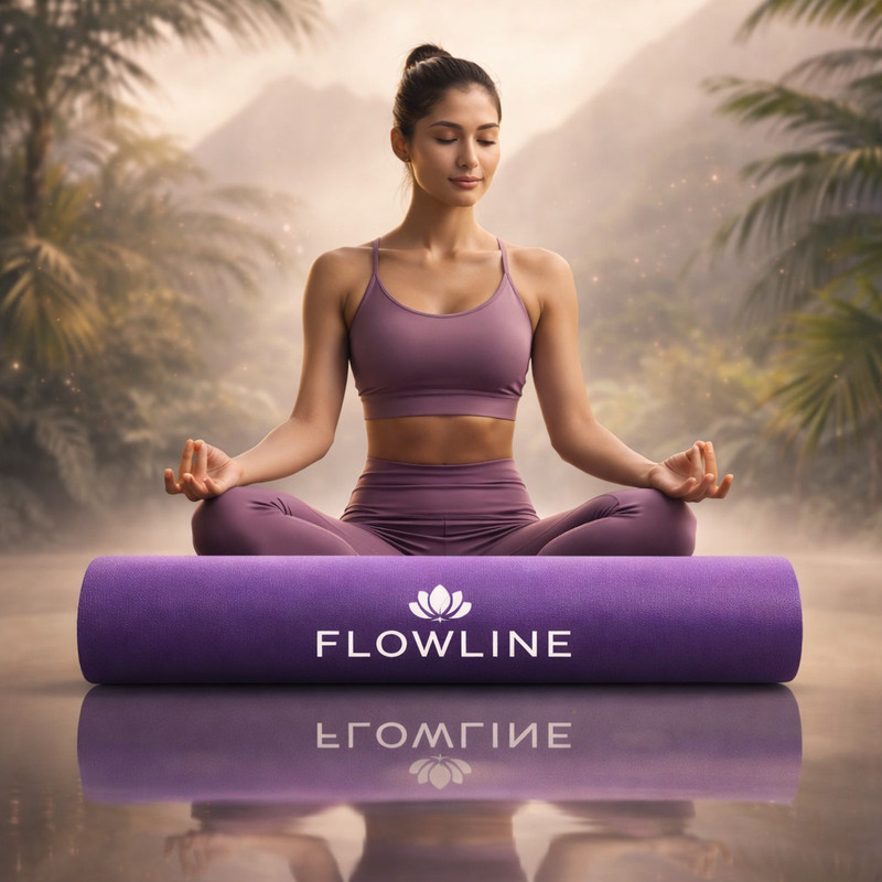 Crosfit YOGA MAT FOR MEN WOMEN & KIDS WITH STRAP !! PURPLE 6mm !! Purple 6 mm Yoga Mat